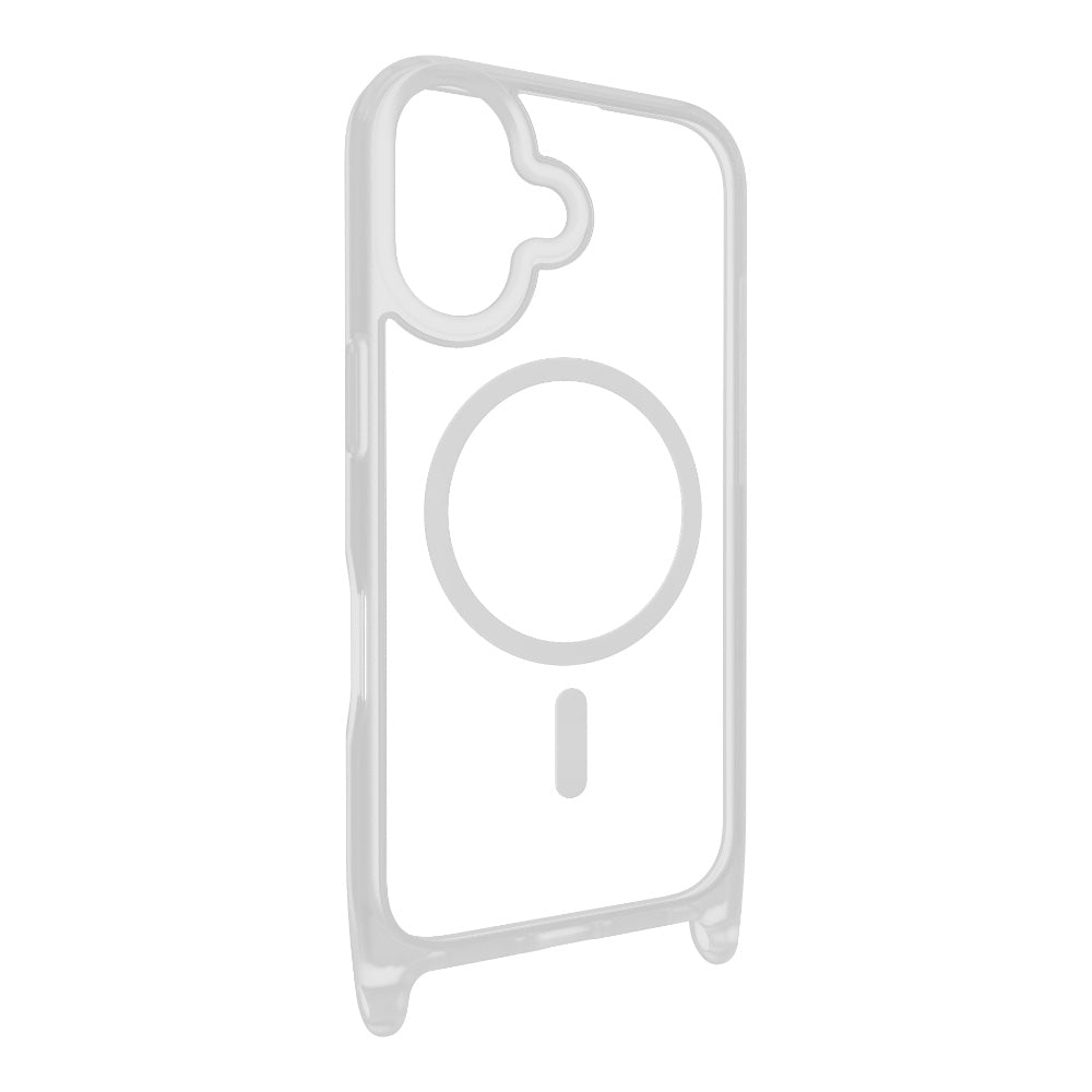 Estuche mageasy skin iphone 16 roam m shockproof protective case with lanyard for 2024 iphone 2 lenses color transparente/negro Shop name