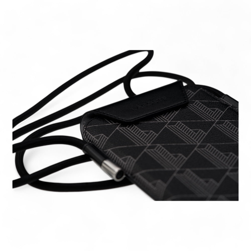 Estuche Lacoste Skin Bolsa Universal Color Negro Compacto Shop name