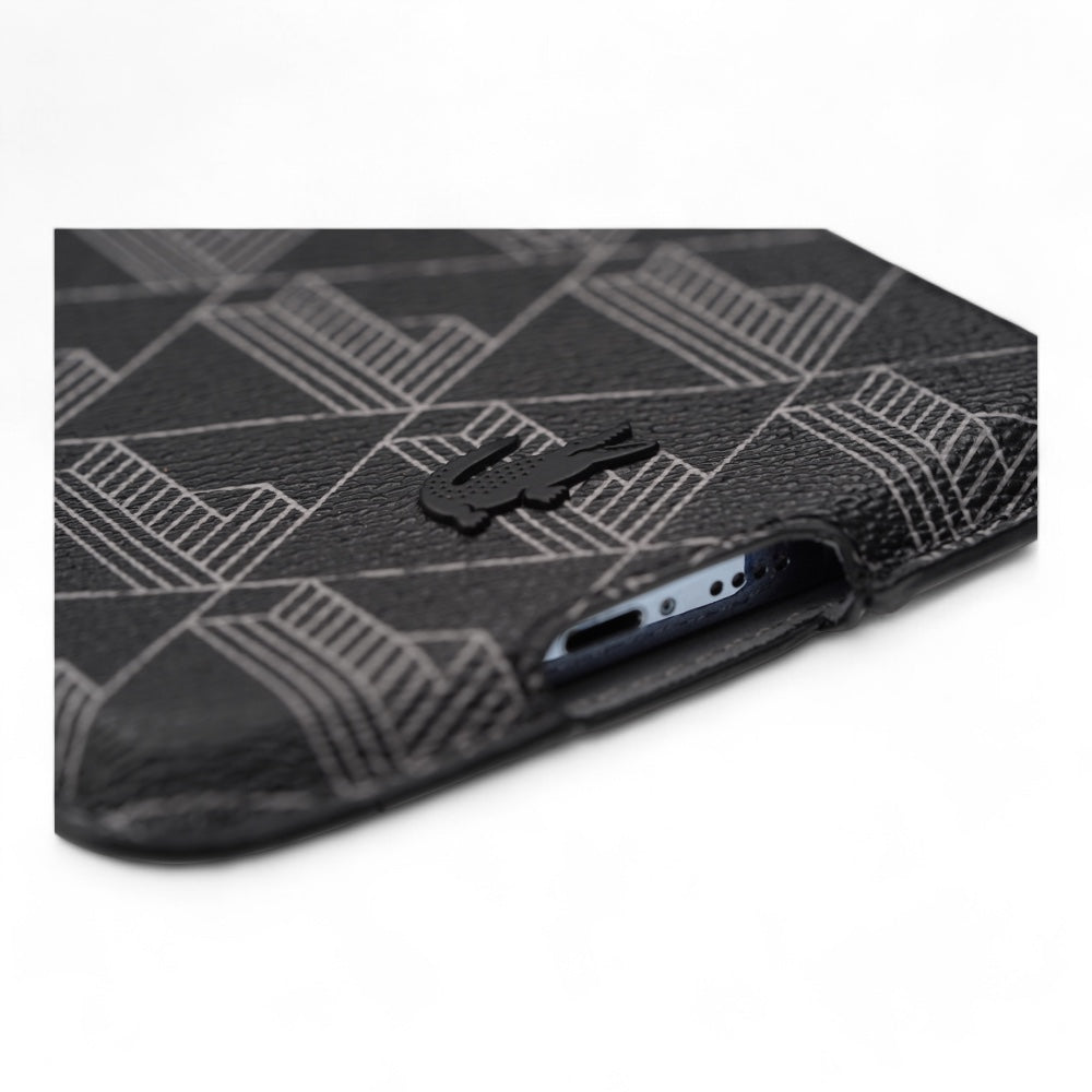 Estuche Lacoste Skin Bolsa Universal Color Negro Compacto Shop name