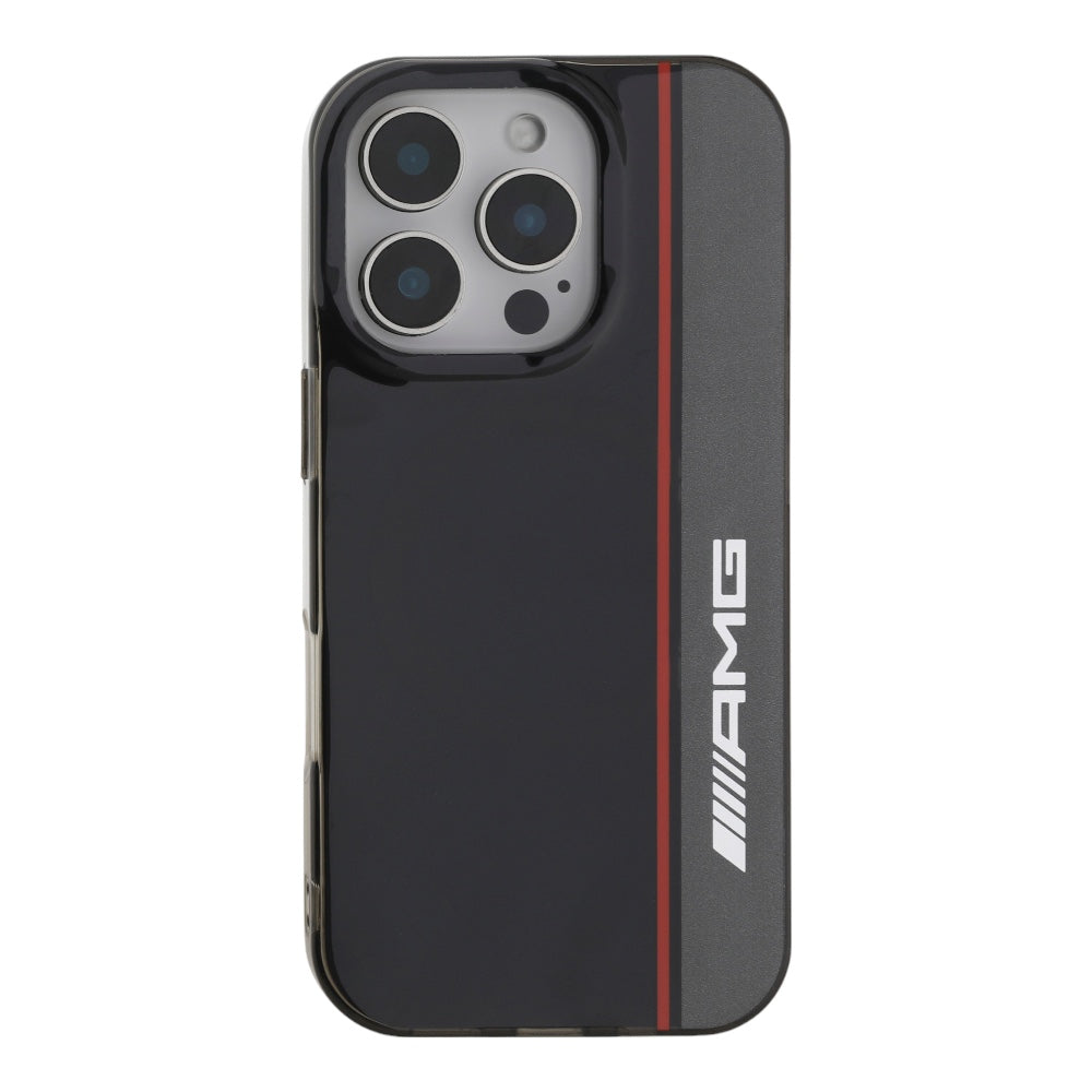 Estuche amg skin iphone 16 pro magsafe case double layer bow lines black color negro Shop name