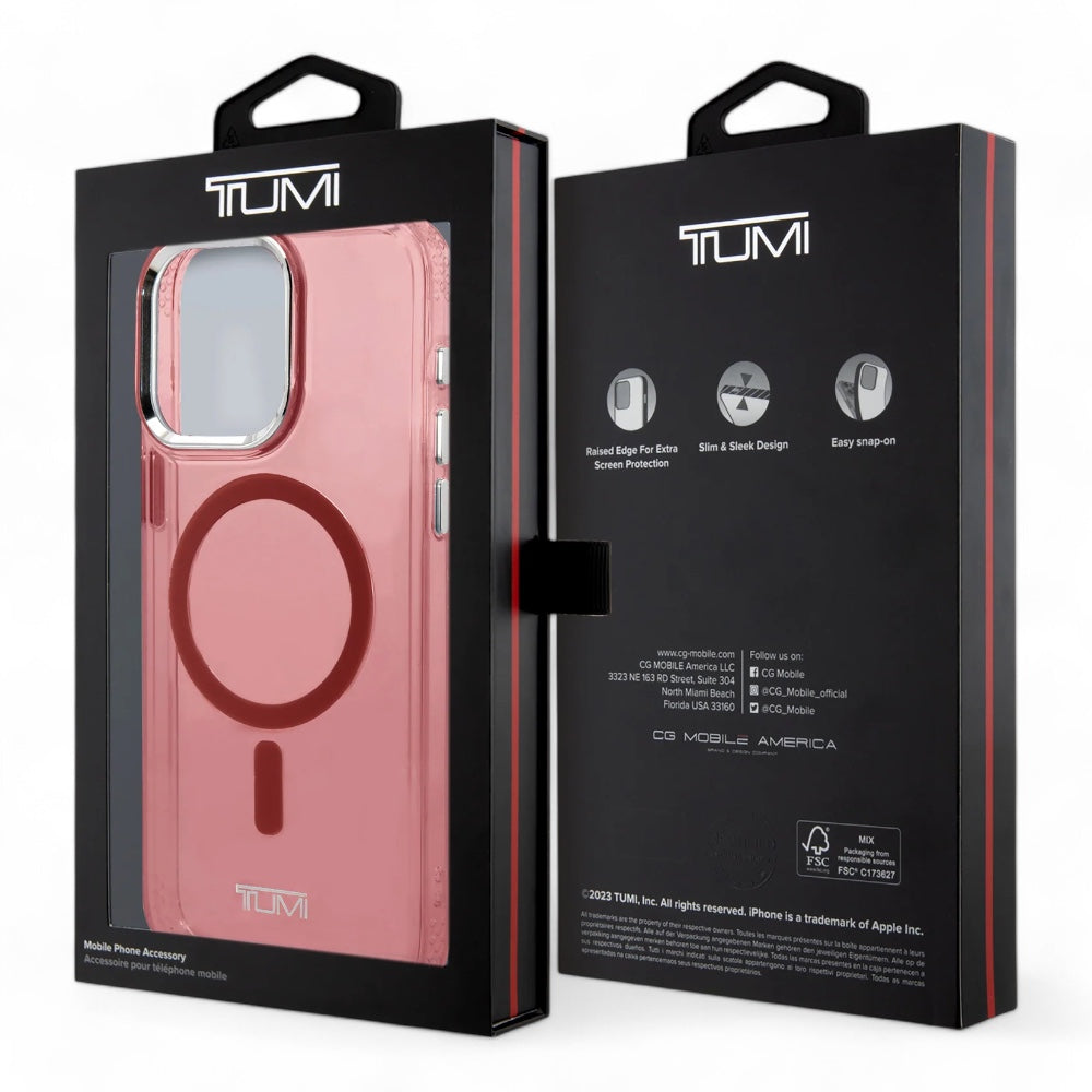 Estuche Tumi HC MagSafe Transparente Rosa Para Iphone 15 Pro Max Shop name