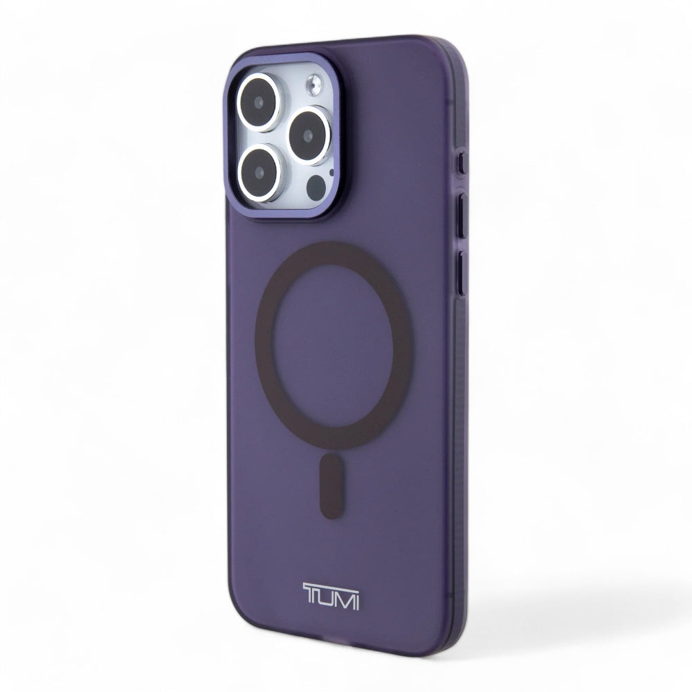 Estuche tumi hc frosted magsafe transparent iphone 15 pro max color morado Shop name