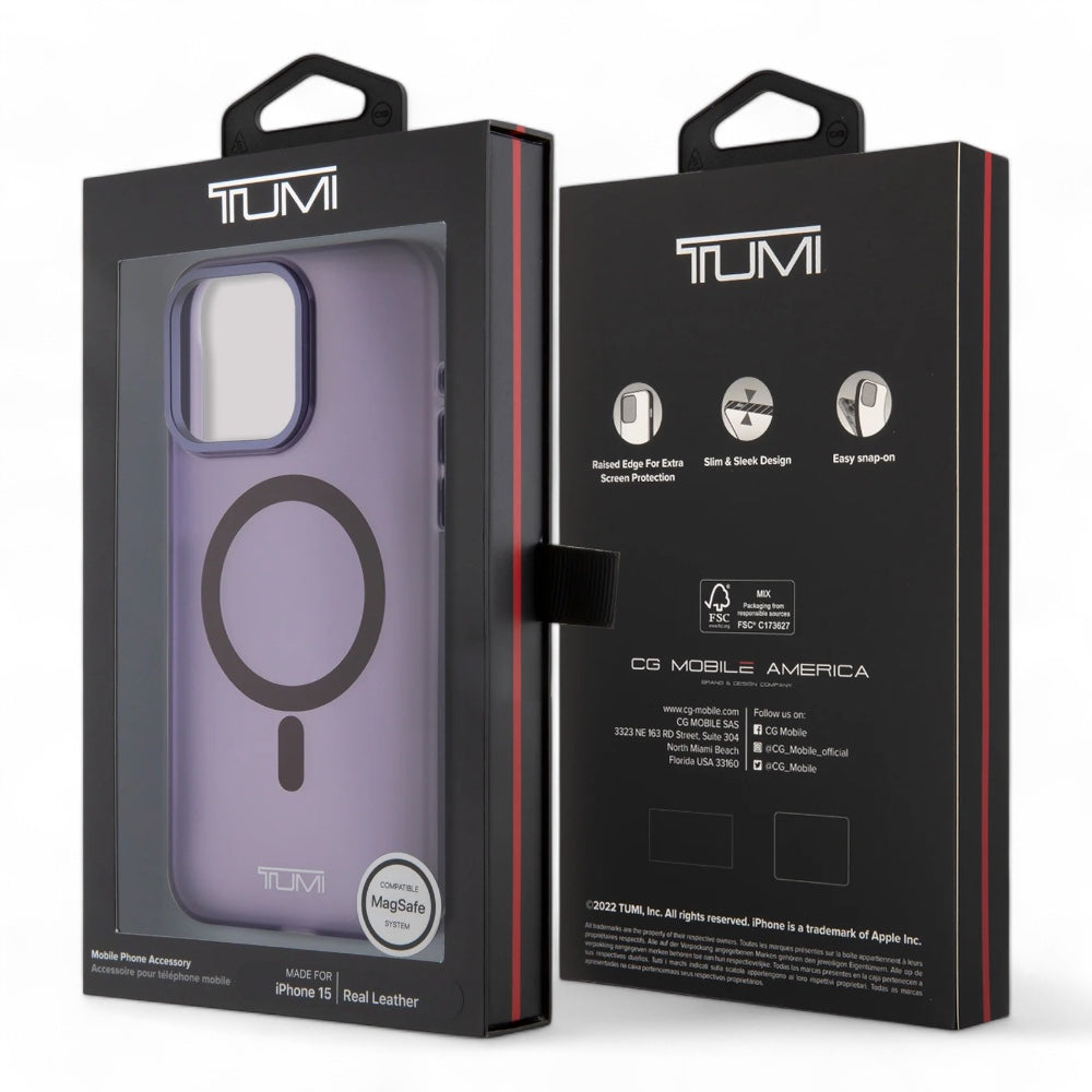 Estuche tumi hc frosted magsafe transparent iphone 15 pro max color morado Shop name