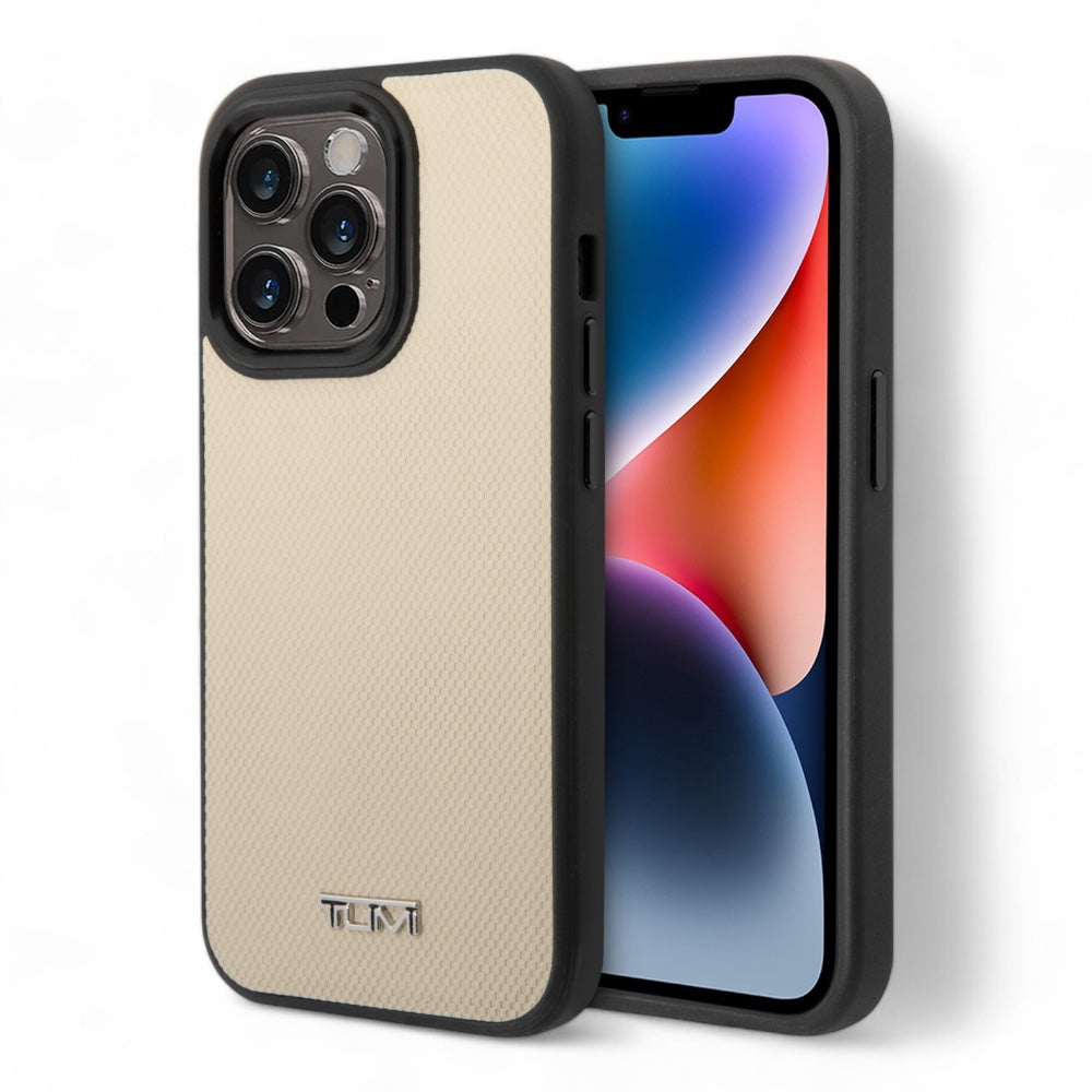 Funda Tumi MagSafe Cuero Balístico Patrón Verde Para IPhone 14 Pro Max Shop name