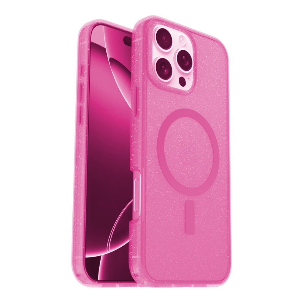 Otterbox symmetry con magsafe iphone 16 pro color glitter rosado Shop name