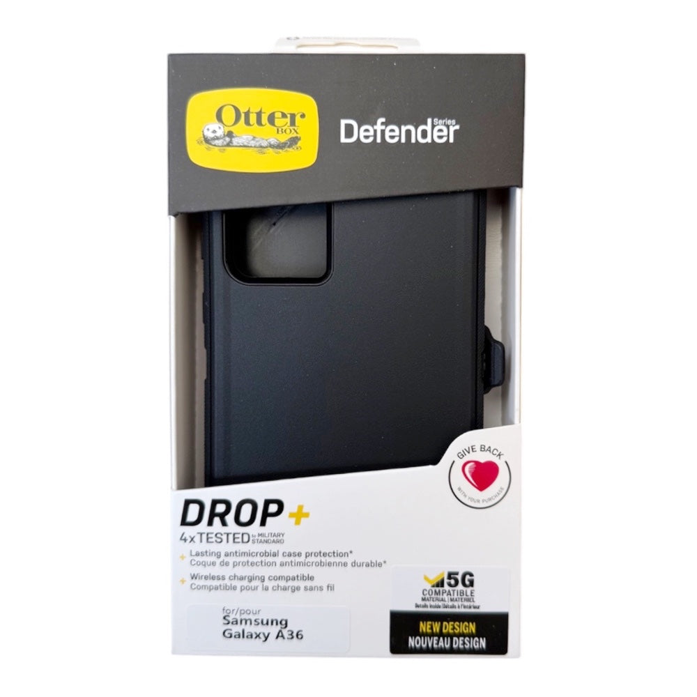 Estuche otterbox defender con clip  color  negro modelo  samsung a36  Shop name
