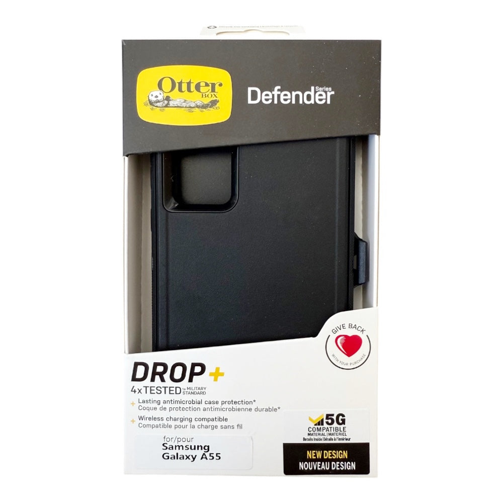 Estuche OtterBox Defender Con Clip Negro Para Samsung A55 Shop name