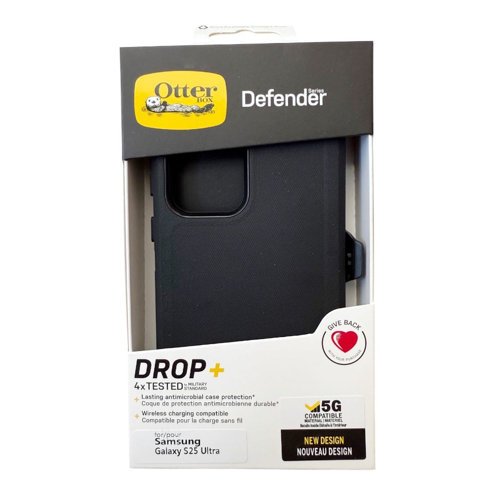 Estuche otterbox defender con clip color negro modelo samsung s25 ultra Shop name
