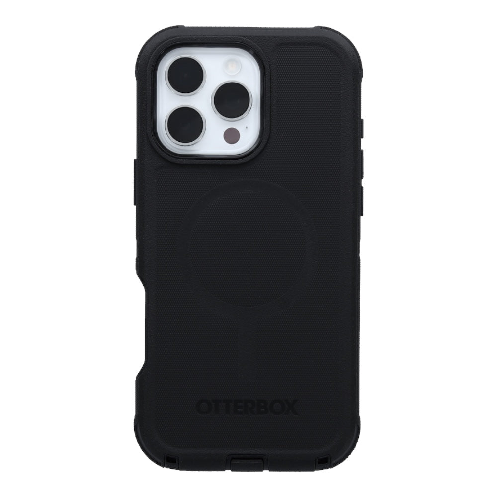 Estuche otterbox defender con magsafe y clip color negro modelo iphone 16 pro
