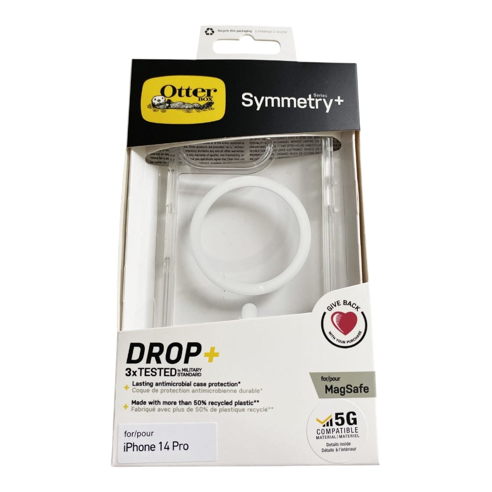 Estuche Otterbox symmetry con magsafe iphone 14 Pro color transparente Shop name