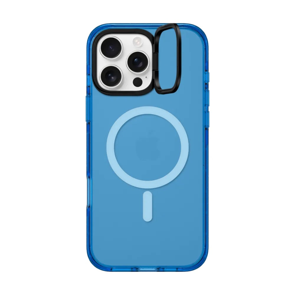 Casetify ring stand con magsafe iphone 16 pro max color azul