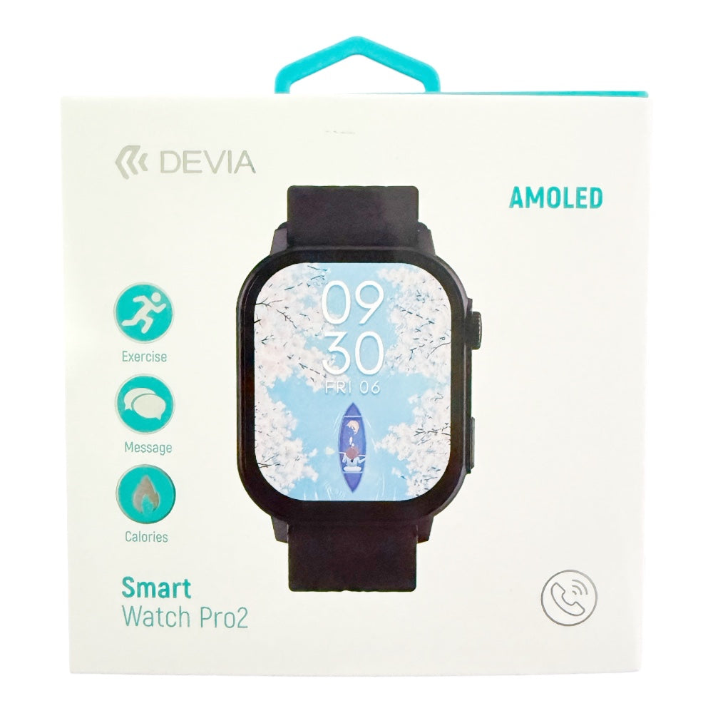 Devia Smart watch pro 2 color black Shop name