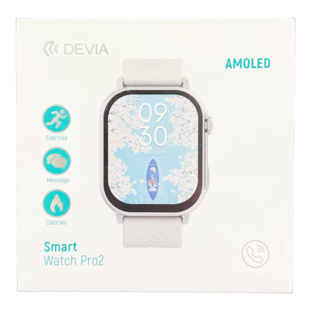 Devia Smart watch pro 2 color silver Shop name