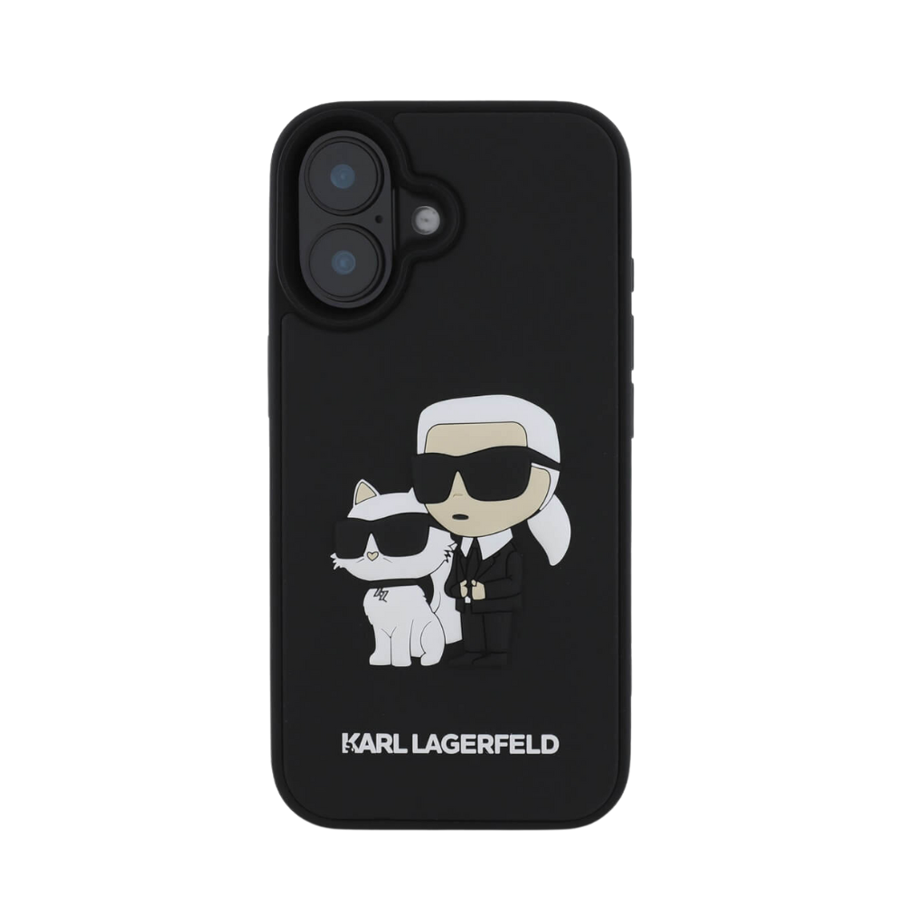 Karl Lagerfeld hc 3d rubber kc nft black iphone 16 Shop name