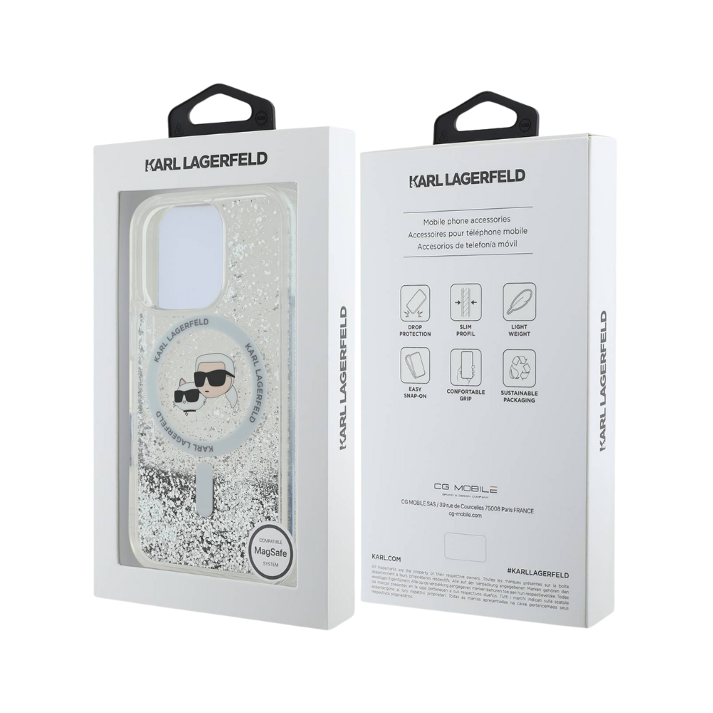 Karl Lagerfeld hc magsafe liq. glitter kc heads transparent iphone 16 Shop name
