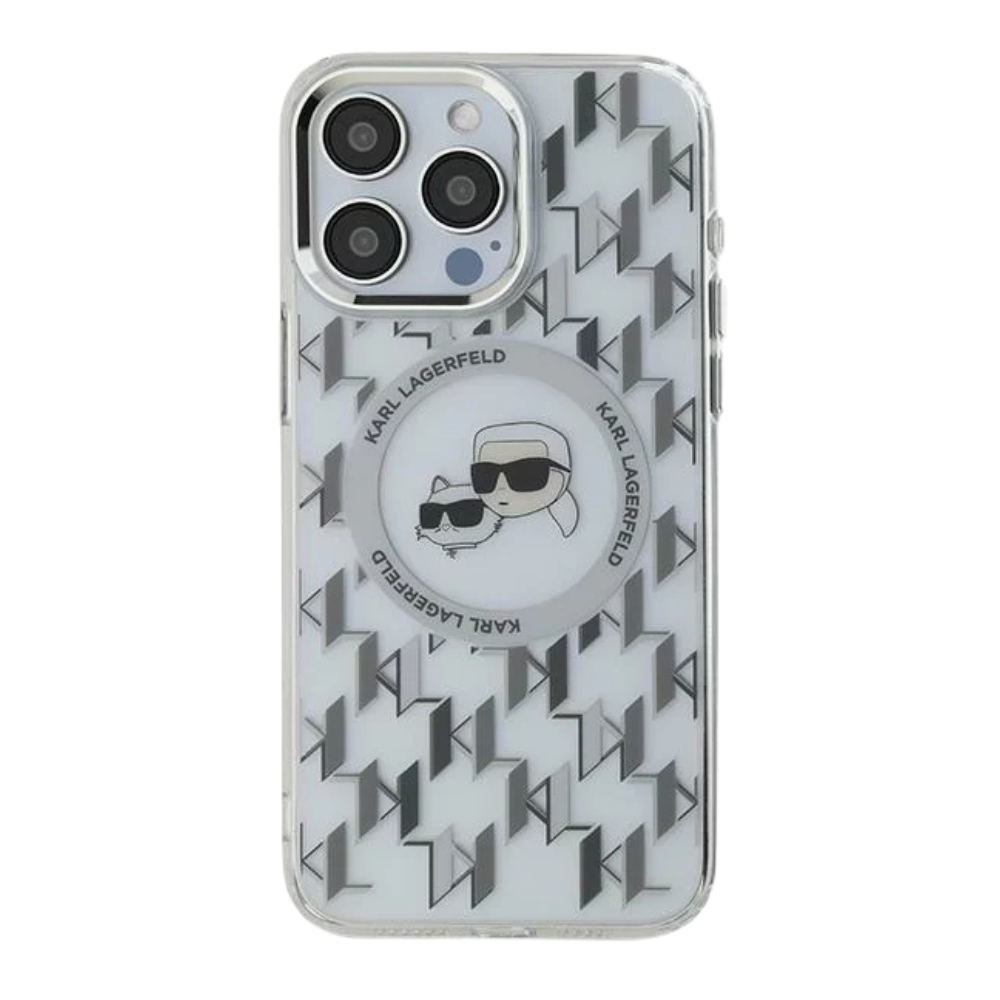 Karl Lagerfeld hc magsafe iml metal monogram kc heads transparent iphone 16 pro max Shop name