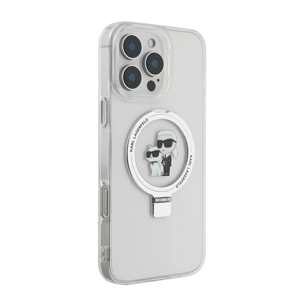 Karl Lagerfeld hc magsafe ringstand kc white iphone 16 pro max Shop name