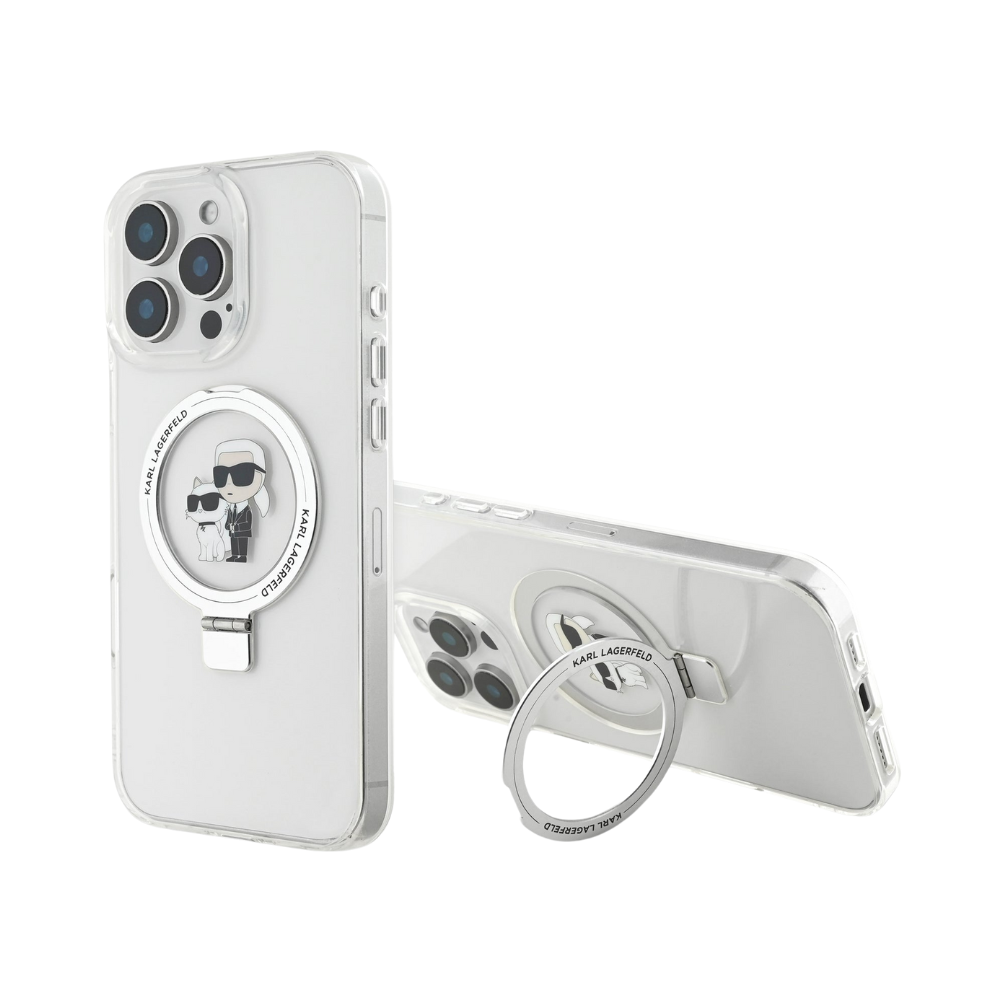 Karl Lagerfeld hc magsafe ringstand kc white iphone 16 pro max Shop name
