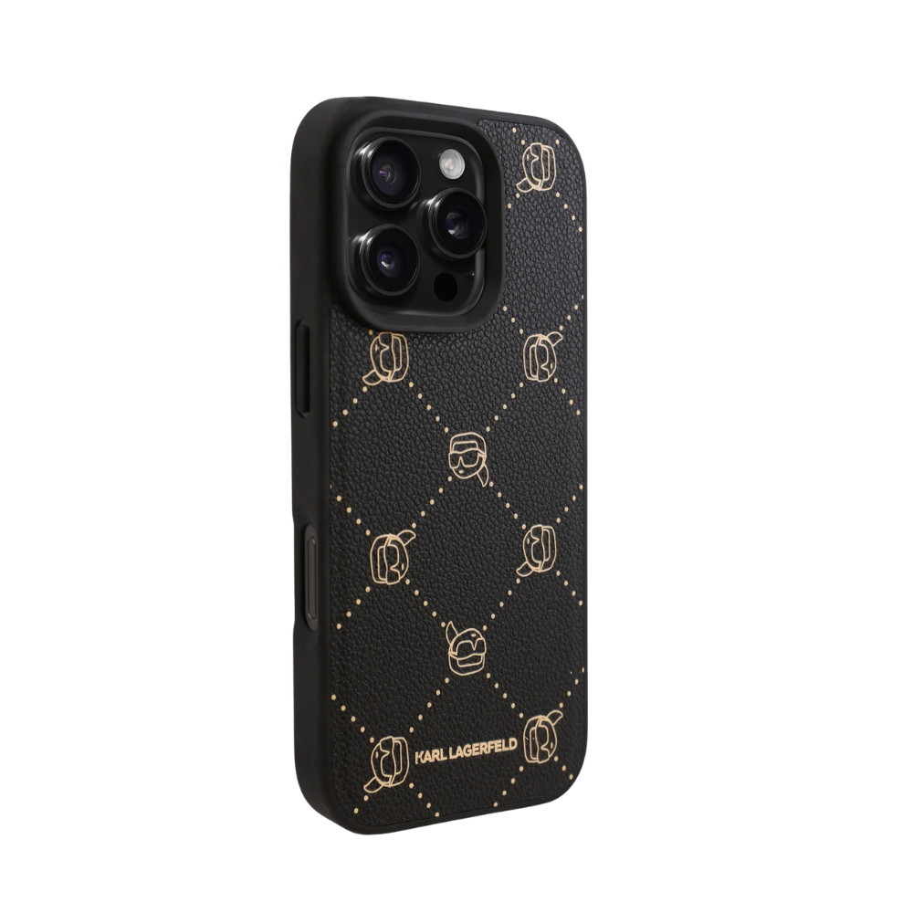 Karl Lagerfeld hc magsafe pu k. heads black iphone 16 pro max