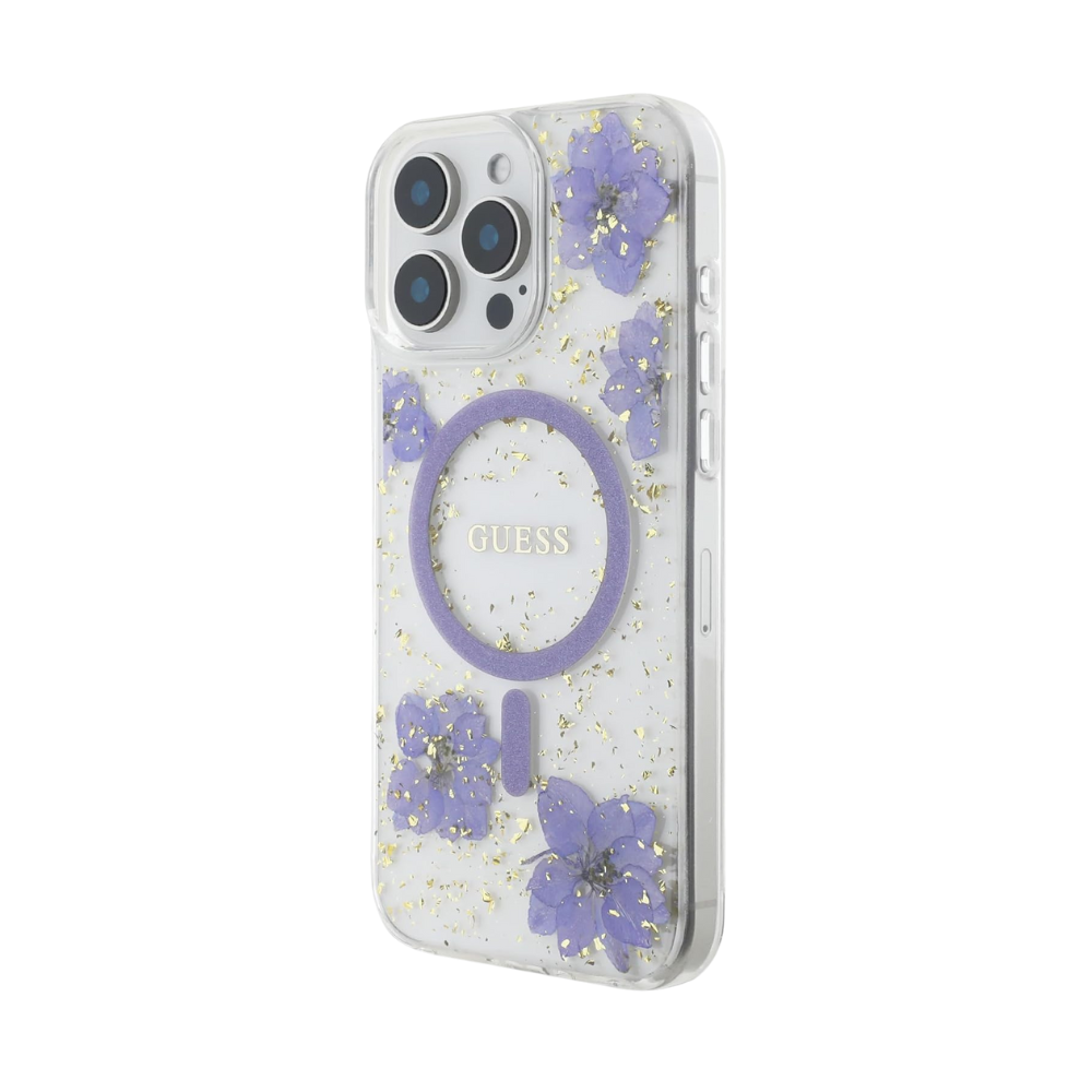 Guess hc magsafe resin flowers purple iphone 16 pro max  Shop name
