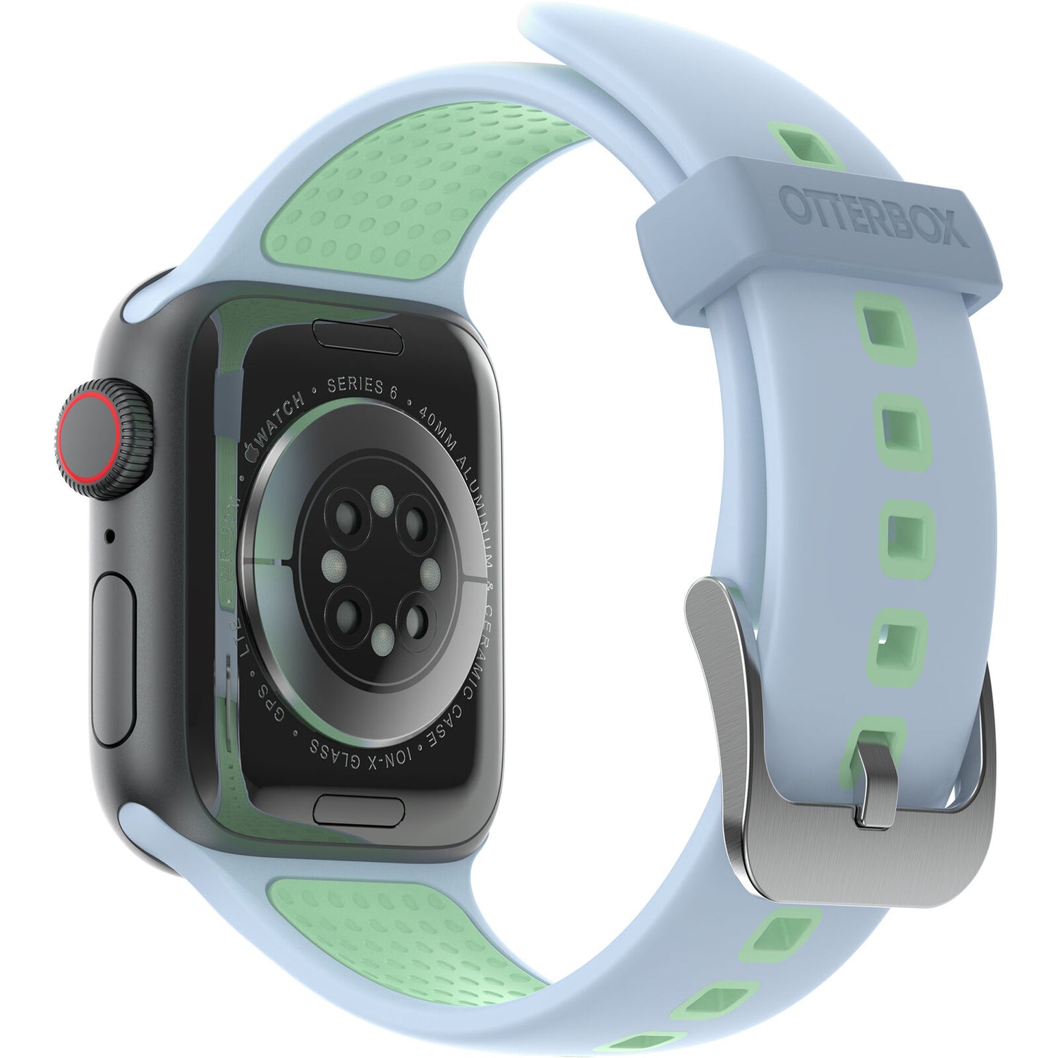 Accesorio otterbox pulsera silicon all day band apple watch 38 / 40 / 41 mm color celeste / verde claro Shop name