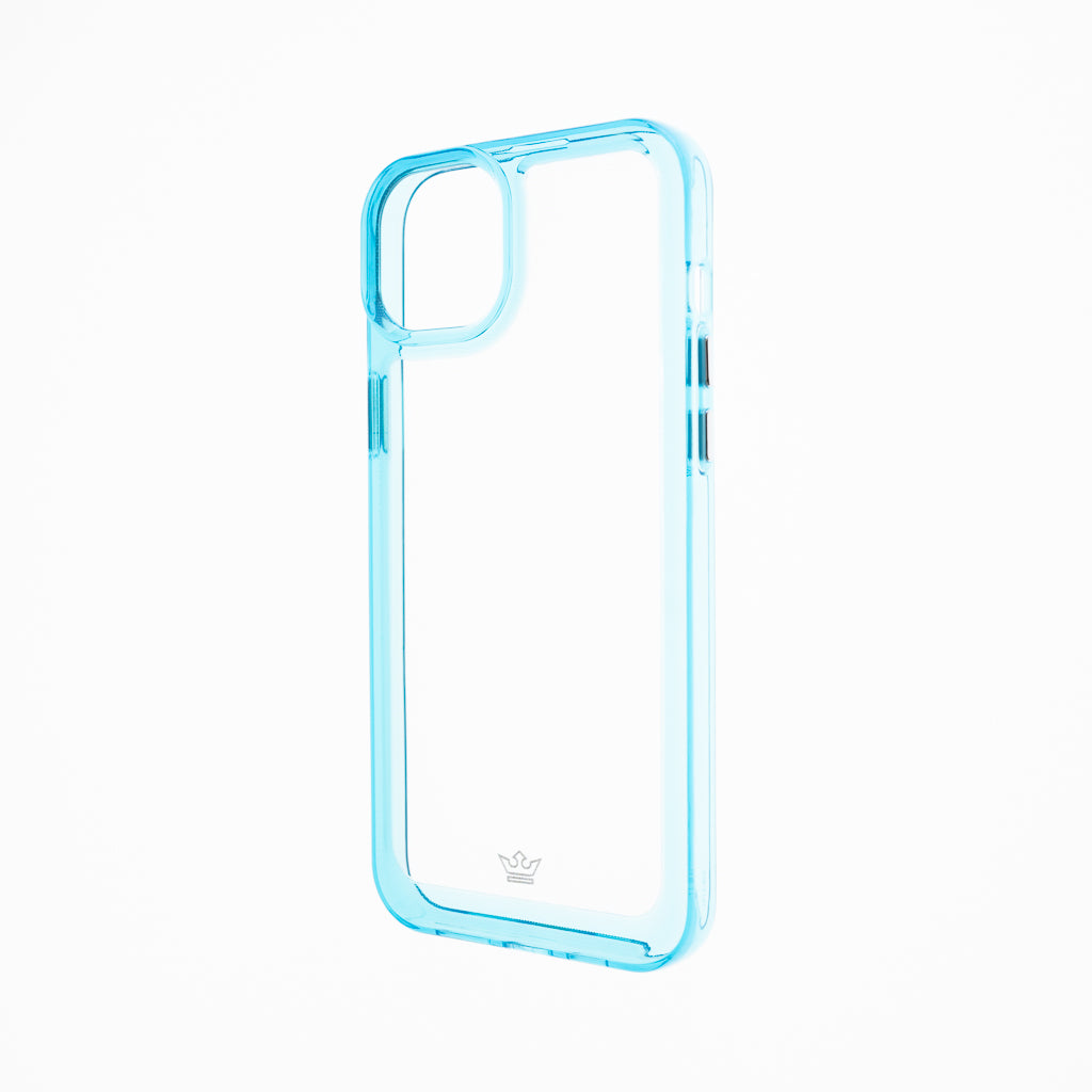 Estuche Transparente Para iPhone 14 Plus Color Turquesa Shop name