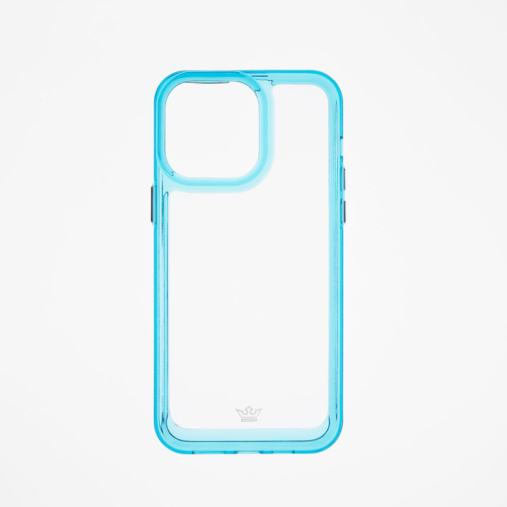 Estuche transparente el rey marco de apple iphone 14 pro color turquesa / transparente Shop name