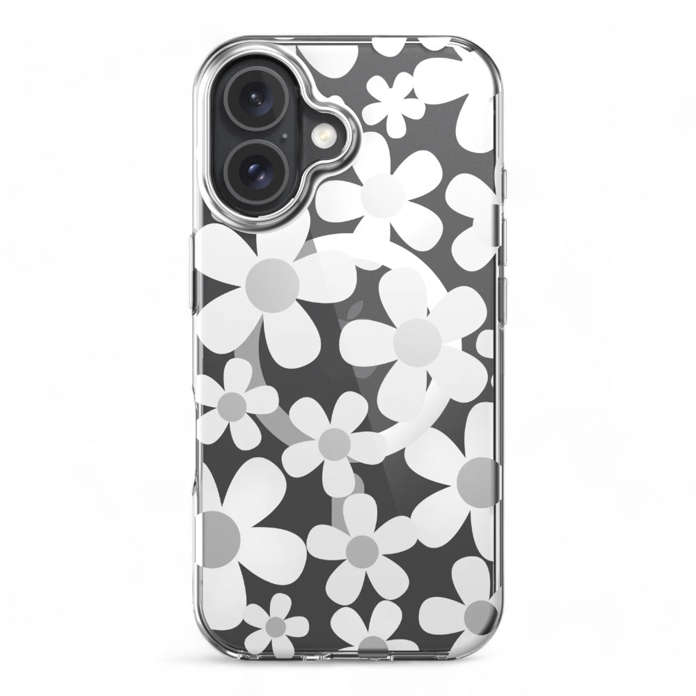 Estuche SwitchEasy Skin Fleur 3D iPhone 16 Plus Blanca Shockproof Shop name