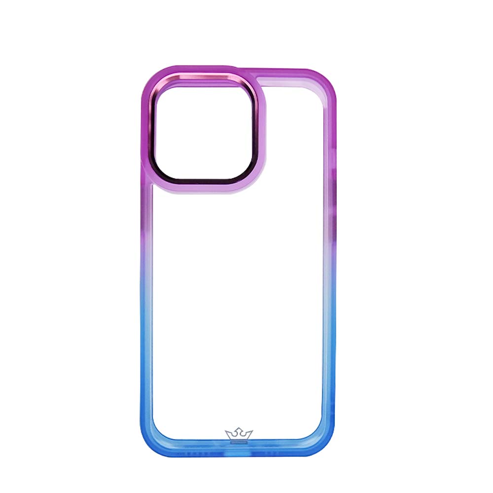 Estuche clasico el rey degrade apple iphone 12 pro max color morado / azul Shop name