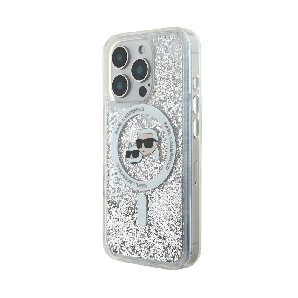 Funda Karl Lagerfeld Magsafe Glitter Líquido Transparente Para IPhone 16 Shop name