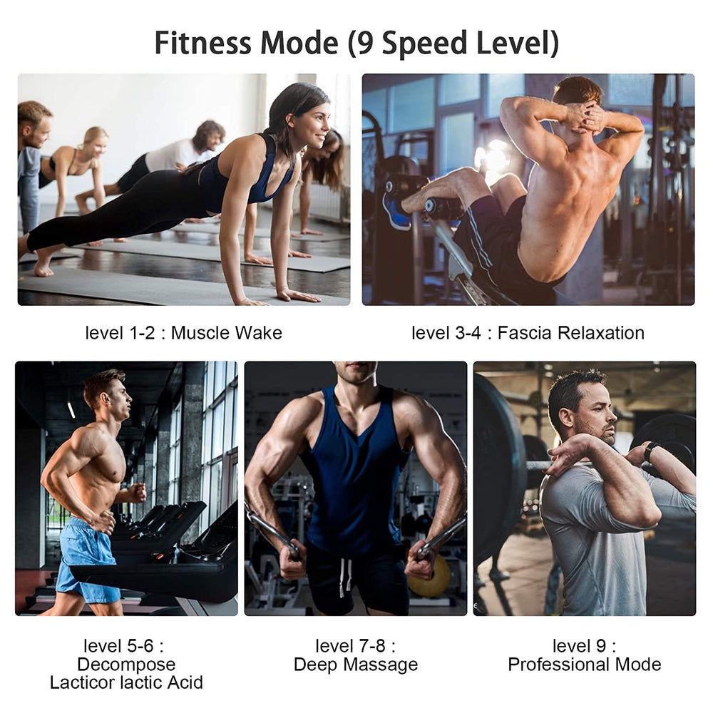 Otro jetbupistola de masaje con 5 punta y 11 velocidades / con pantalla touch profesional Shop name