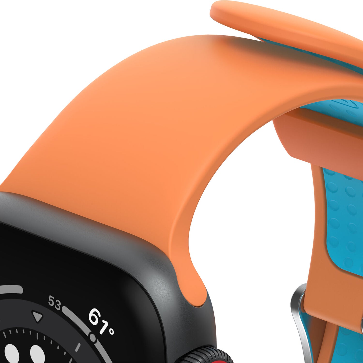 Accesorio otterbox pulsera silicon all day band apple watch 38 / 40 / 41 mm color naranja / turquesa Shop name