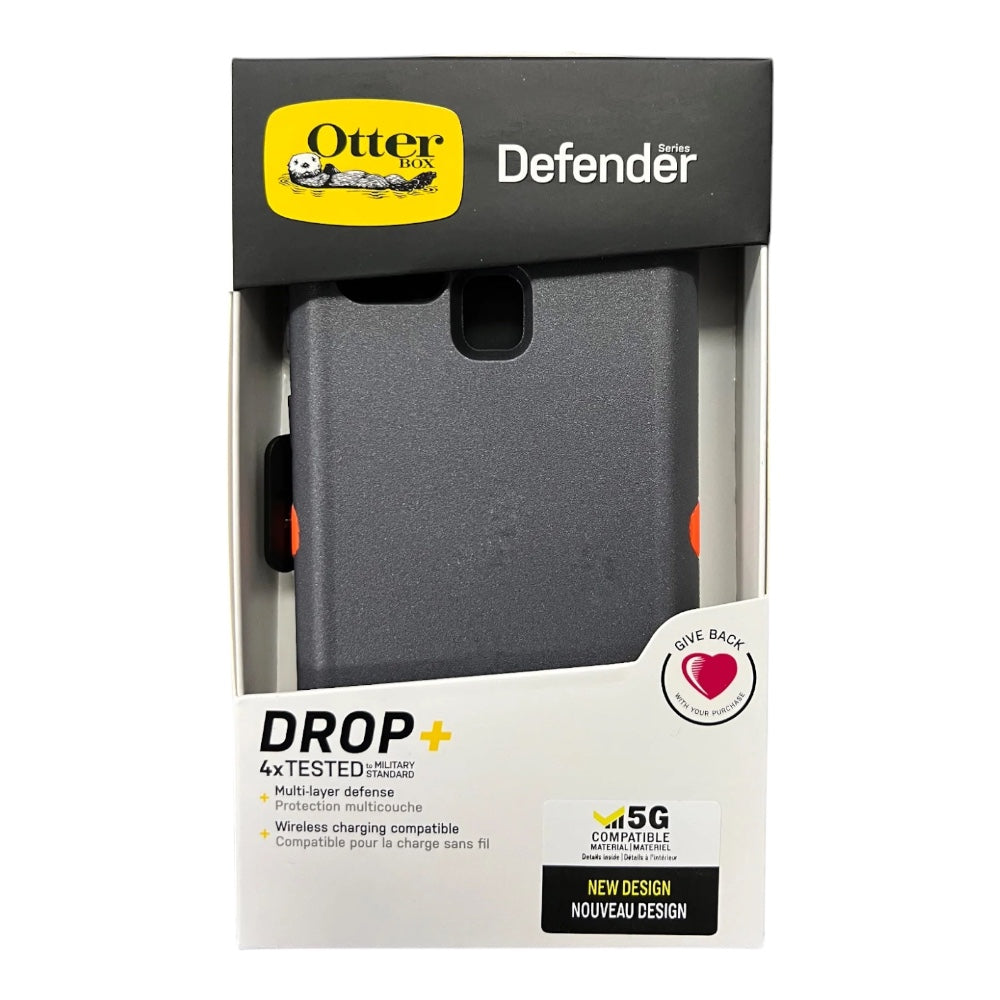 Estuche proteccion otterbox defender samsung a21s color gris / naranja  Shop name