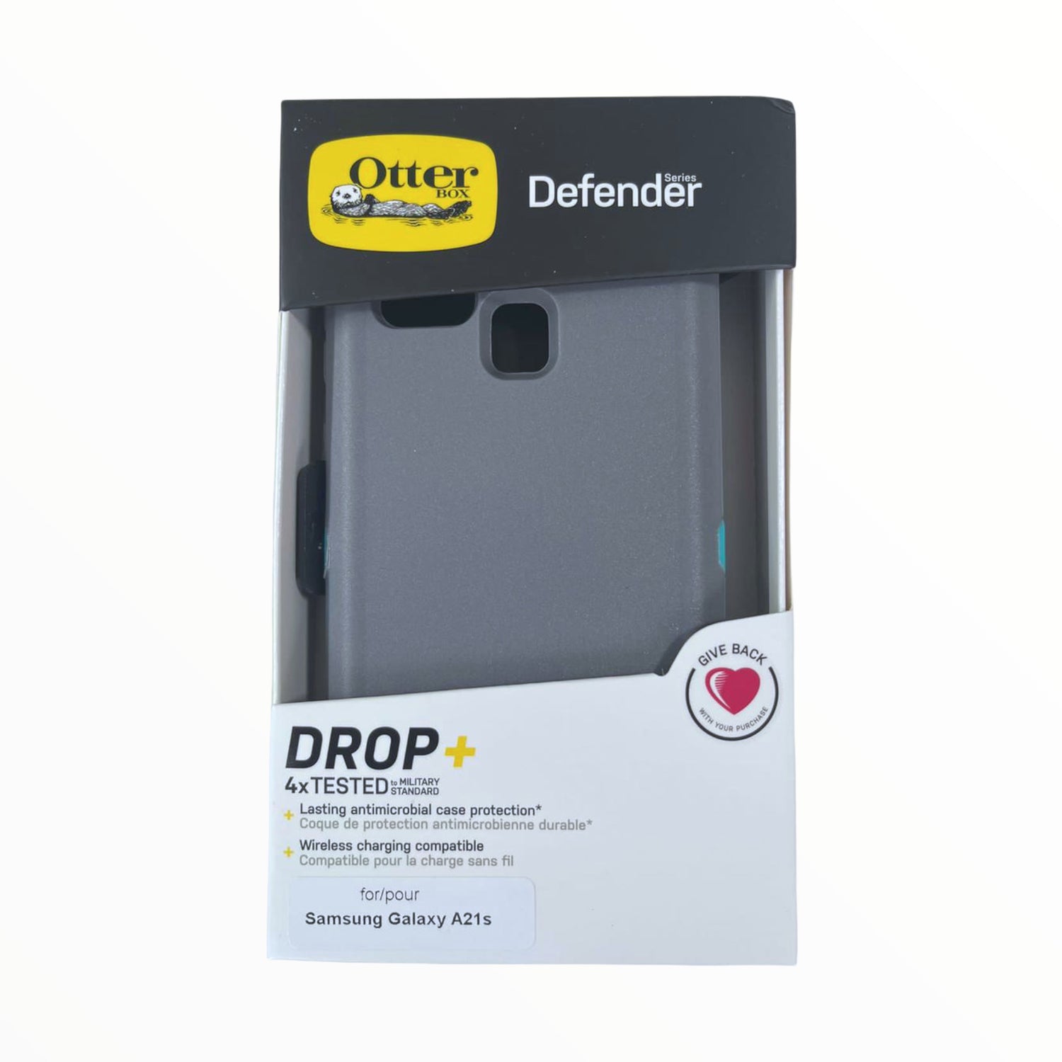 Estuche Proteccion OtterBox Defender Samsung Galaxy A21s Gris Turquesa Shop name