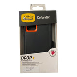 Estuche proteccion otterbox defender samsung a73 color negro / naranja  Shop name