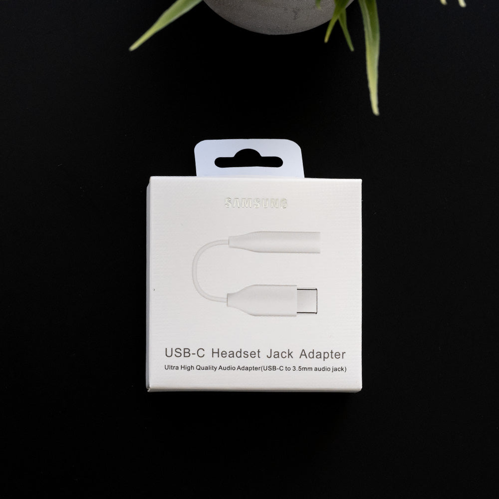 Cable samsung adaptador auxiliar tipo c a plug 3.5 mm color blanco Shop name