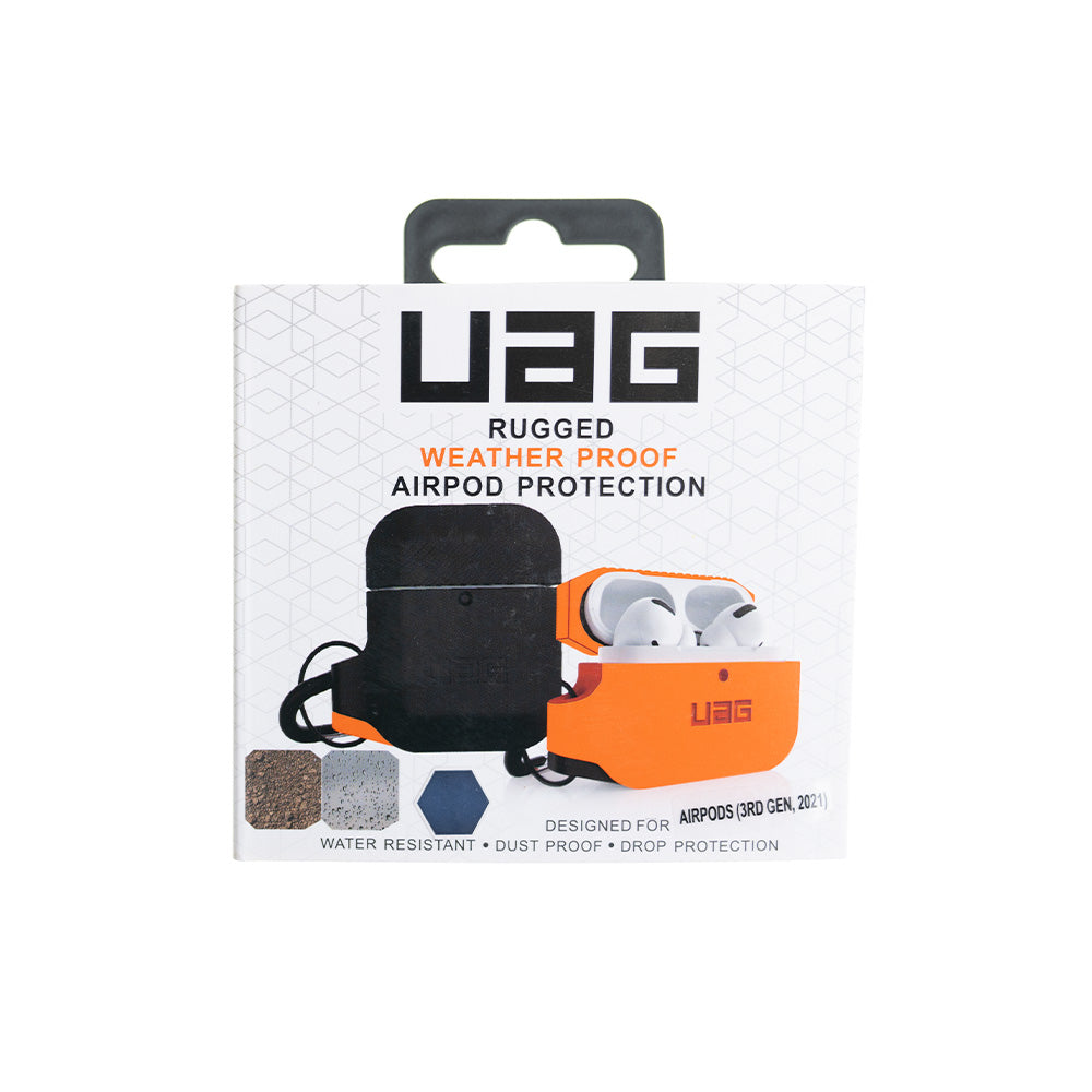 Estuche Para AirPods Gen 3 Color Naranja Negro Duradero Shop name