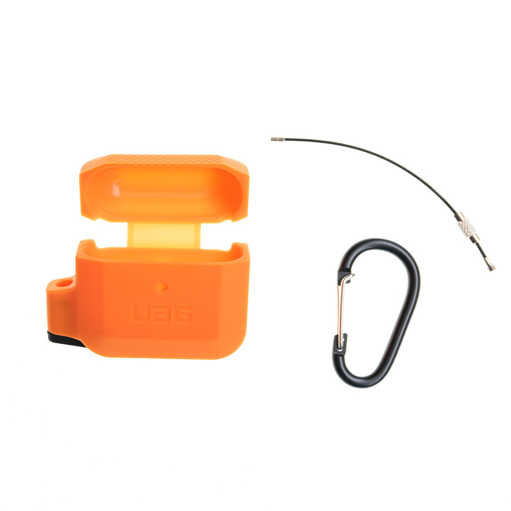 Estuche Para AirPods Gen 3 Color Naranja Negro Duradero Shop name