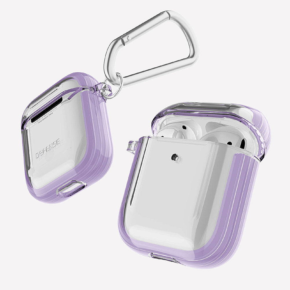 Estuche Protector Xdoria Defense Clear para AirPods Gen 1 y 2 Morado Shop name