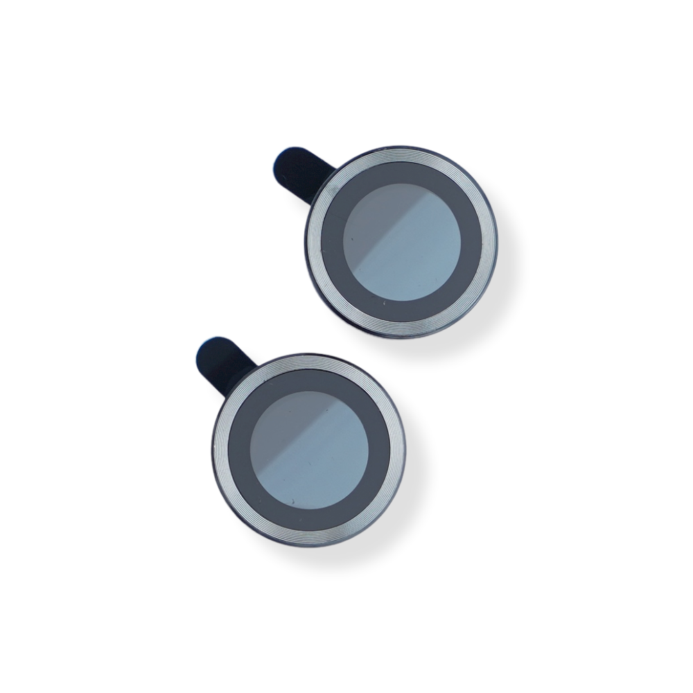 Accesorio el rey vidrio templado camara con borde de metal para iphone 11 color gris Shop name