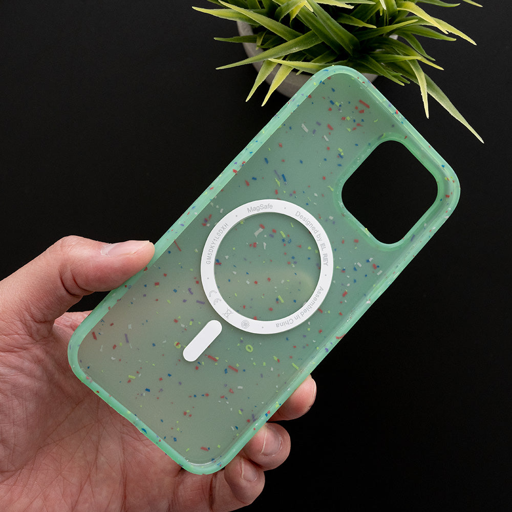 Estuche MagSafe El Rey MagSafe Core Para iPhone 12 Verde Shop name