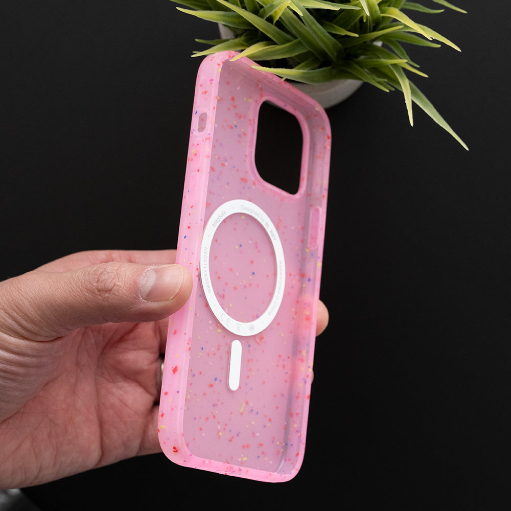 Estuche MagSafe El Rey Core Para IPhone 12 Rosa Con Protección Shop name