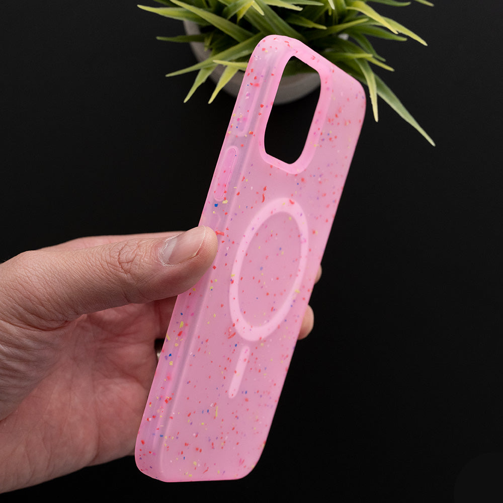 Estuche MagSafe El Rey Core Para IPhone 12 Rosa Con Protección Shop name