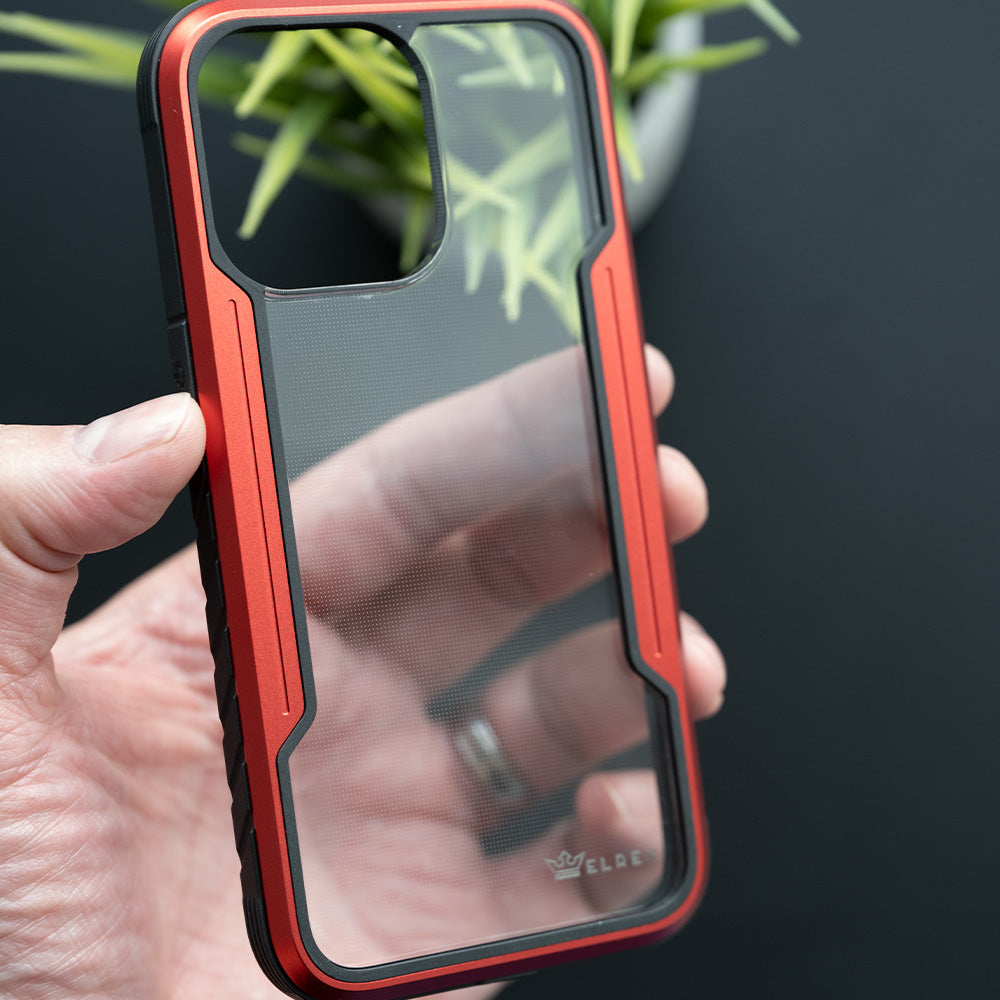 Estuche proteccion el rey defense apple iphone 12 color rojo Shop name