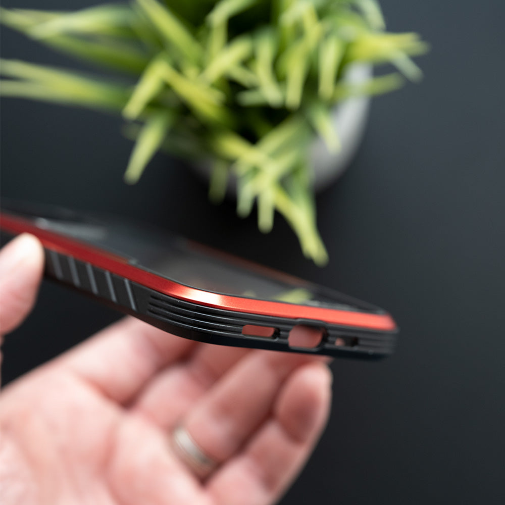 Estuche proteccion el rey defense apple iphone 12 color rojo Shop name