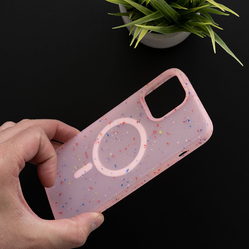 Estuche magsafe el rey magsafe core apple iphone 13 pro color rosado Shop name