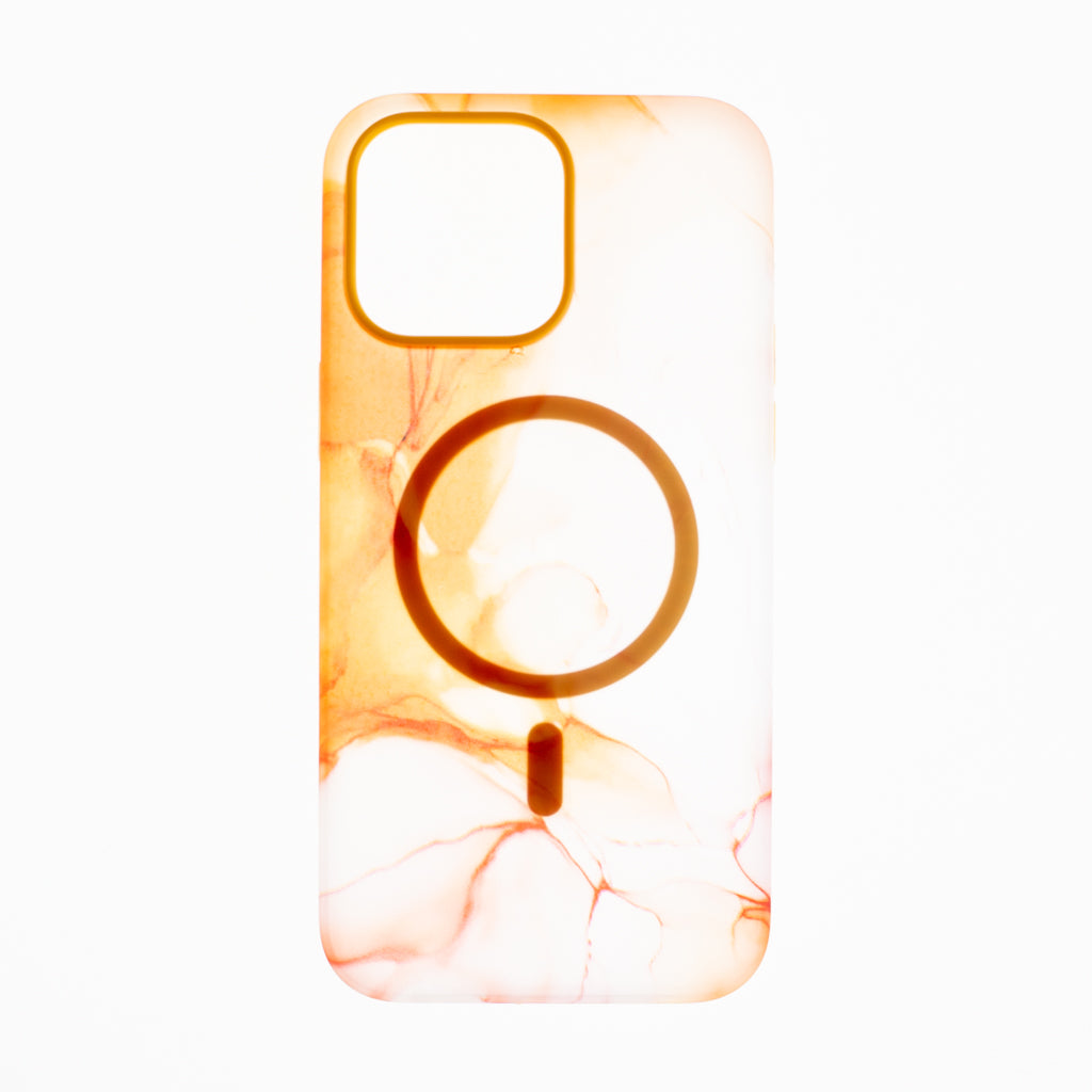 Estuche Clasico el Rey Figura para iPhone 14 Color Naranja Shop name