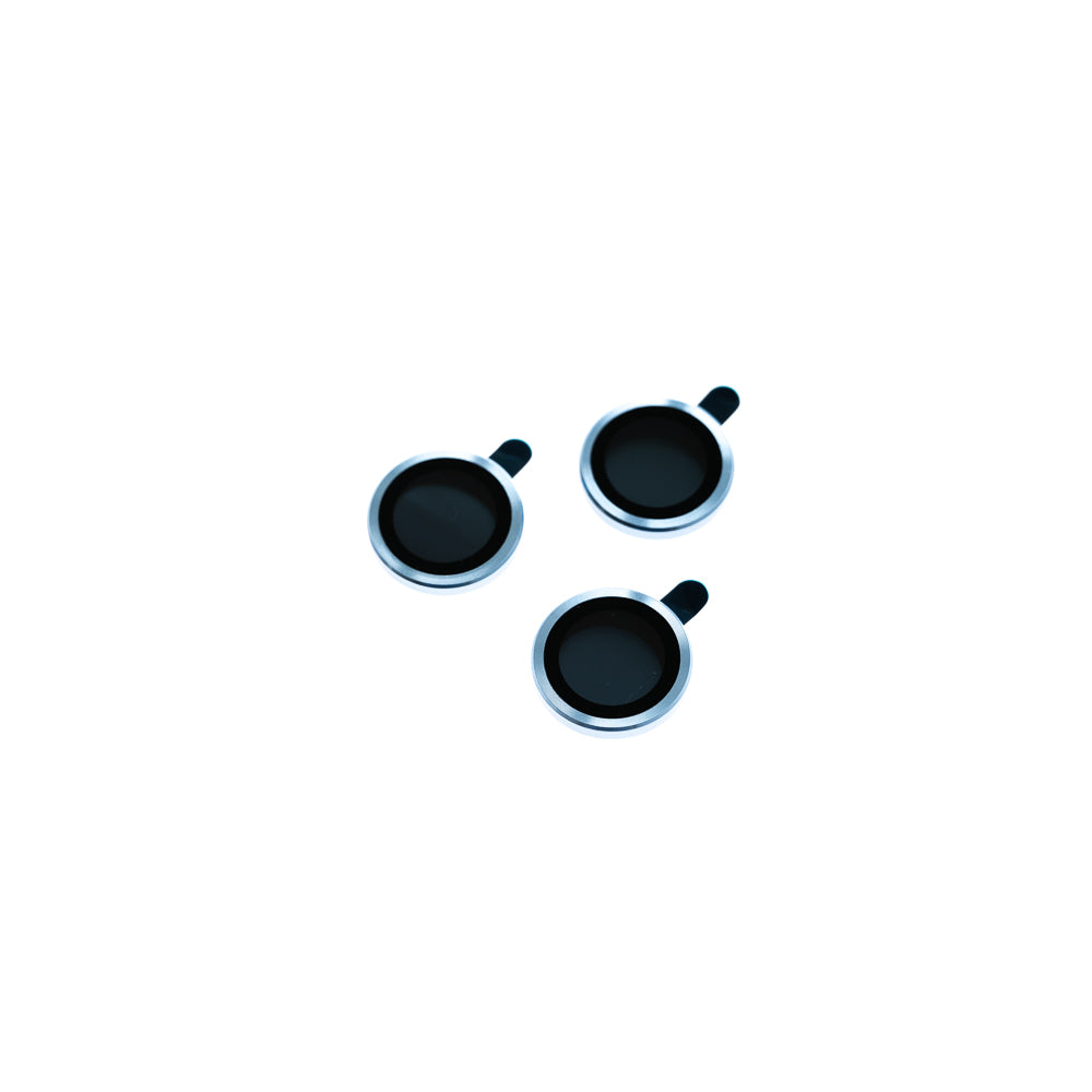 Accesorio el rey vidrio templado camara con borde de metal para iphone 14 pro color azul sierra Shop name