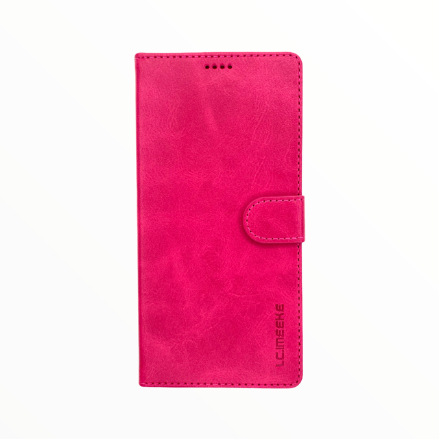 Estuche carteras lc imeeke folio libreta con porta tarjeta apple iphone 11 pro max color rosado