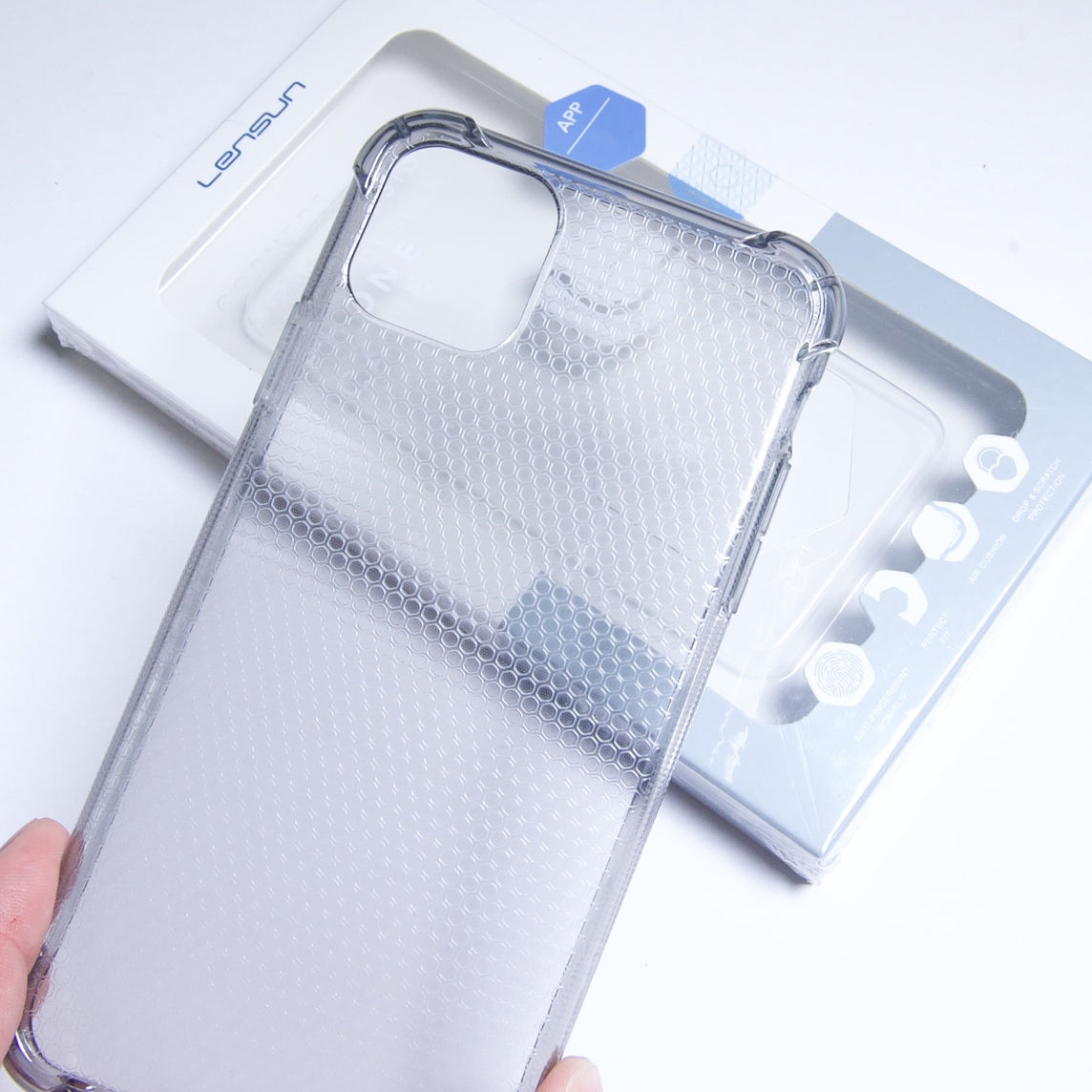 Estuche Clásico Lensun Airbag Design para iPhone 11 Pro Gris Shop name